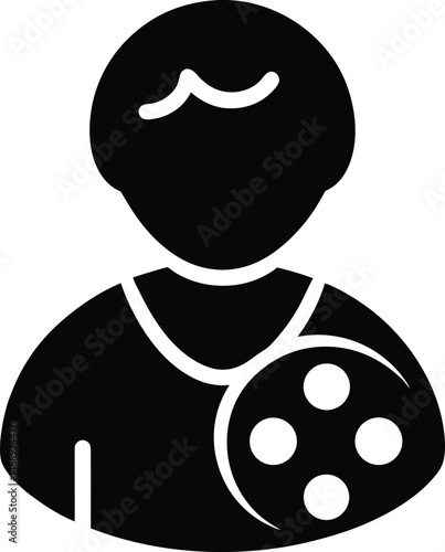 Palette Artist Silhouette Icon Vector Illustration
