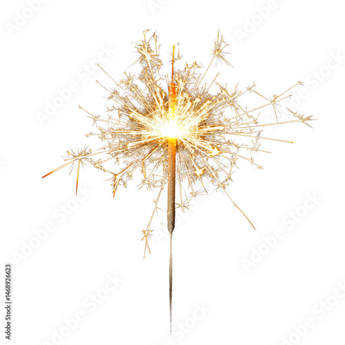 Wallpaper Mural A vivid sparkler light display illuminating the night sky during a festive celebration, Bright Sparkler Light Display, file of isolated object on transparent background Torontodigital.ca