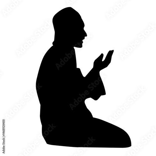 Muslim Pray Silhouette illustration