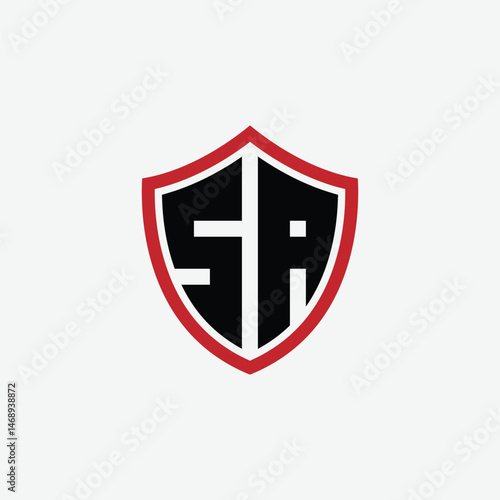 Free Download 774 shield logo shape letter alphabet educational learning S A - GFXLoad