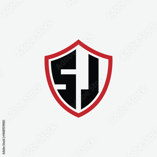 Free Download 783 shield logo shape letter alphabet educational learning S J - GFXLoad