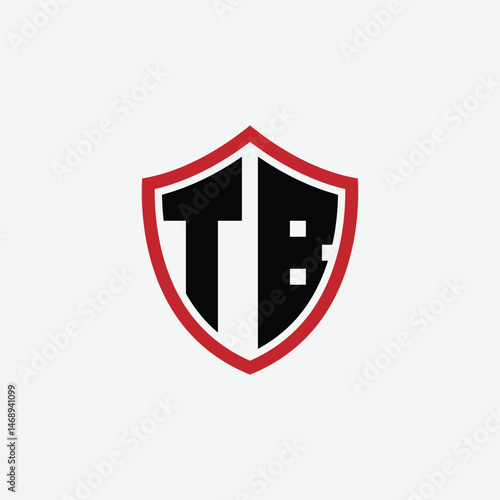 Free Download 792 shield logo shape letter alphabet educational learning T B - GFXLoad