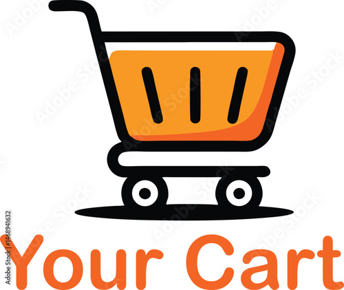 colorful shopping cart logo