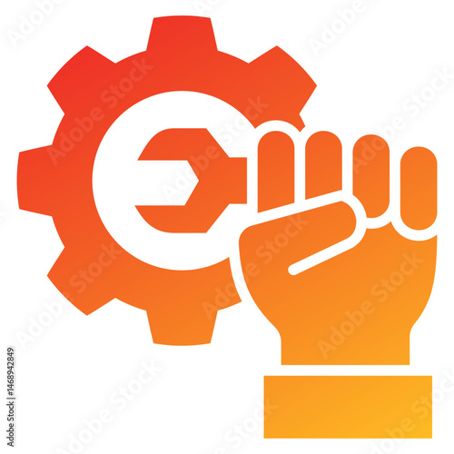 Technical Skills Glyph Gradient Icon