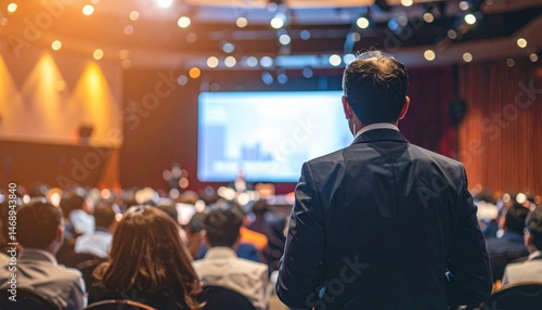 Conference presentation event business venue audience engagement indoor setting professional viewpoint networking opportunities