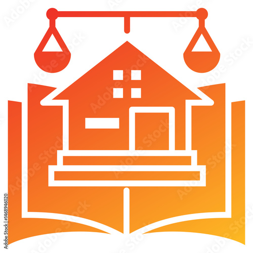 Trust And Estate Law Glyph Gradient Icon