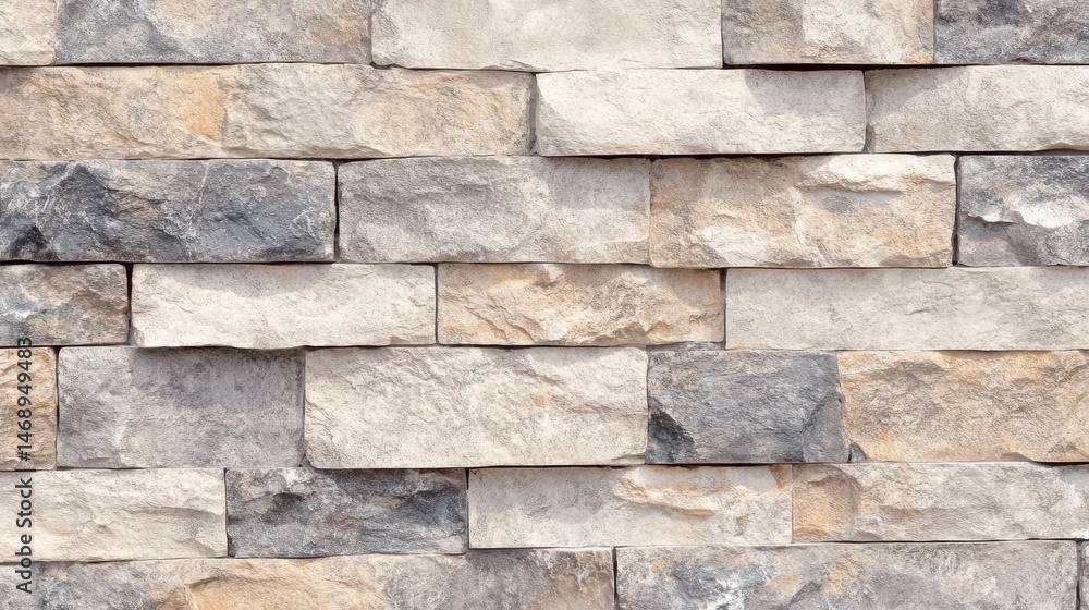 Textured Beige Brick Wall Background Rustic Surface Closeup Seamless Pattern Textured Beige Brick Wall Background Rustic Surface Closeup Seamless Pattern