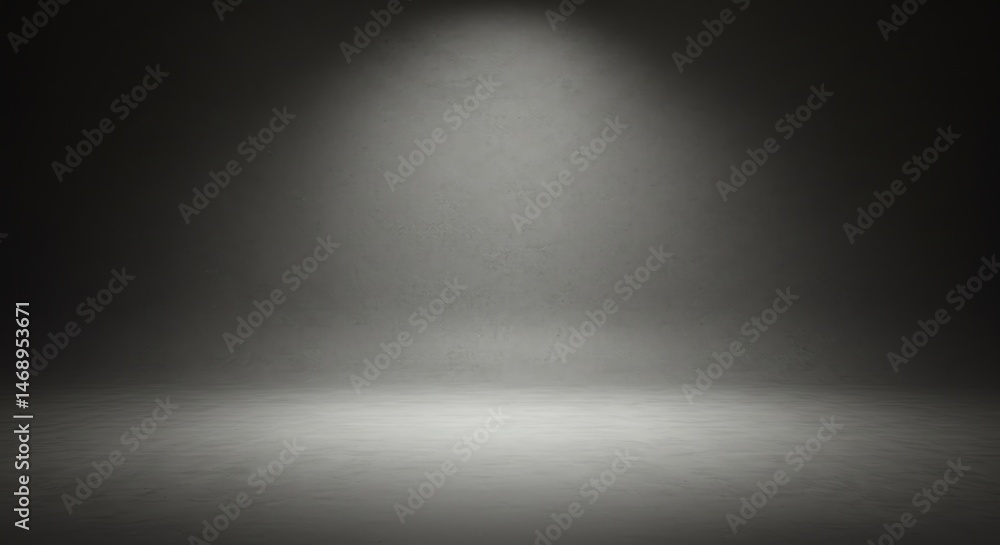 Monochromatic studio backdrop with spotlight effect Monochromatic studio backdrop with spotlight effect