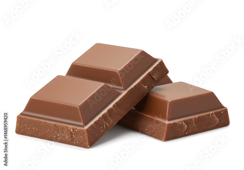 Delicious Milk Chocolate Pieces Sweet Treat Dessert Candy Bar Brown Tasty Food Snack Cocoa Yummy
