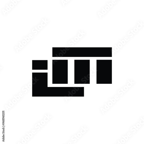 LM monogram logo design letter text name symbol monochrome logotype alphabet character simple logo