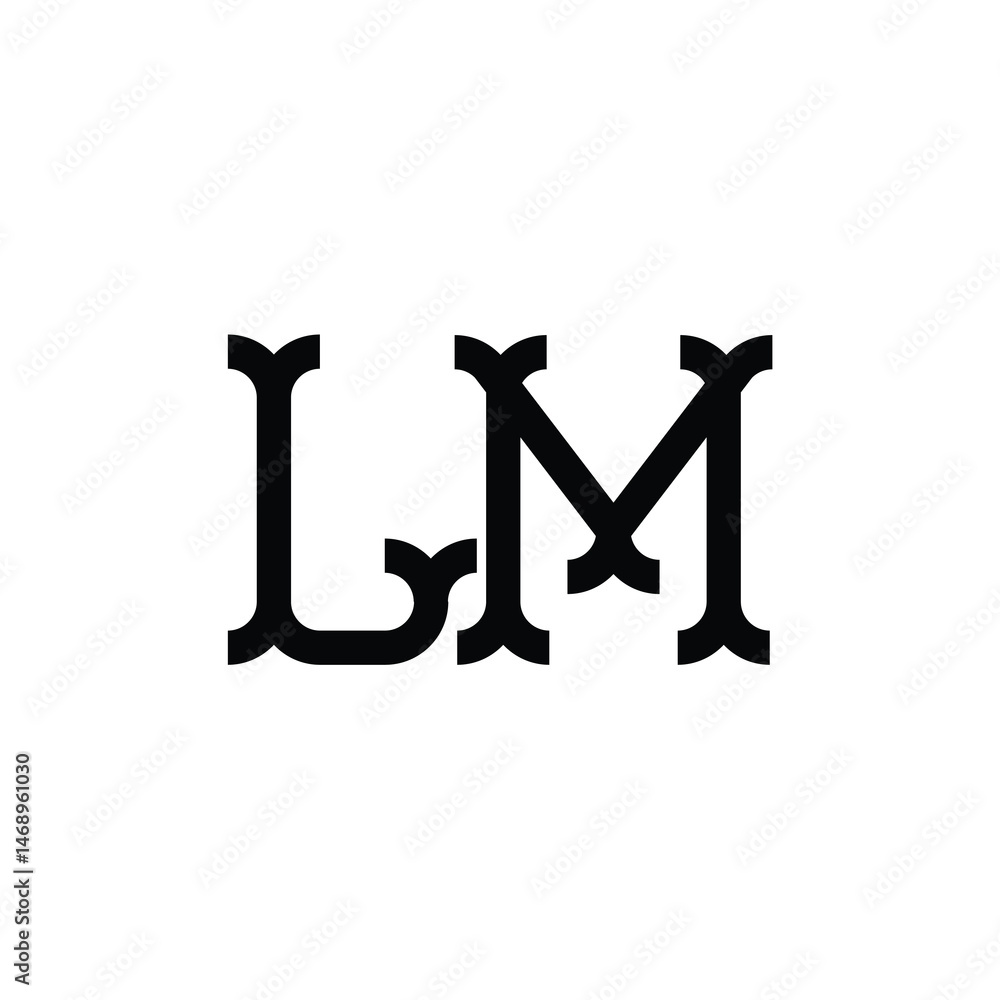 LM monogram logo design letter text name symbol monochrome logotype alphabet character simple logo LM monogram logo design letter text name symbol monochrome logotype alphabet character simple logo