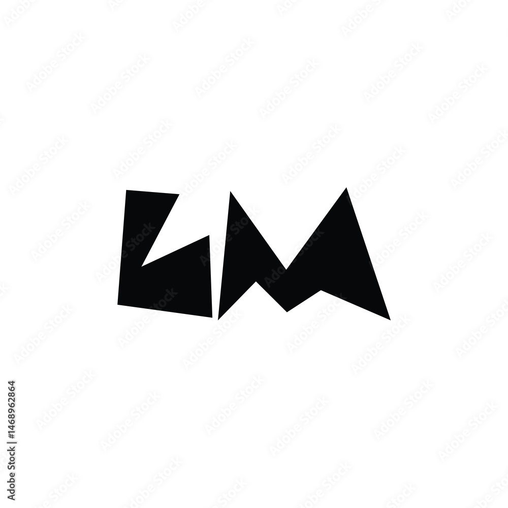 LM monogram logo design letter text name symbol monochrome logotype alphabet character simple logo LM monogram logo design letter text name symbol monochrome logotype alphabet character simple logo