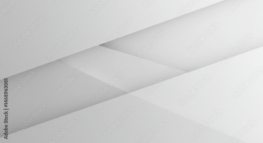 Subtle minimalistic backdrop featuring overlapping white geometric shapes Subtle minimalistic backdrop featuring overlapping white geometric shapes
