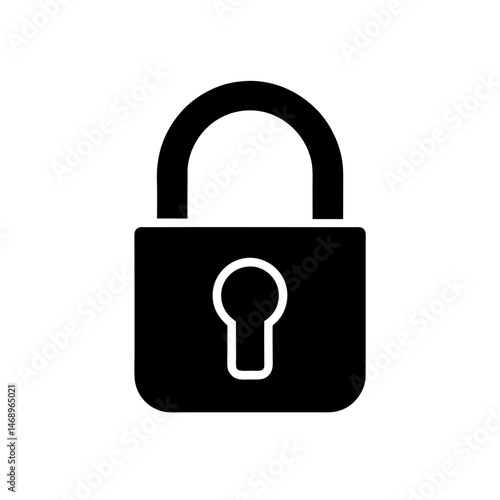 lock padlock silhouette icon beautiful elements