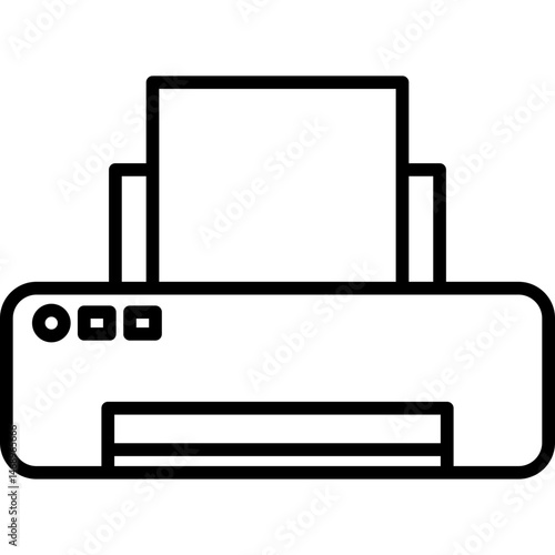 Printer Line Icon