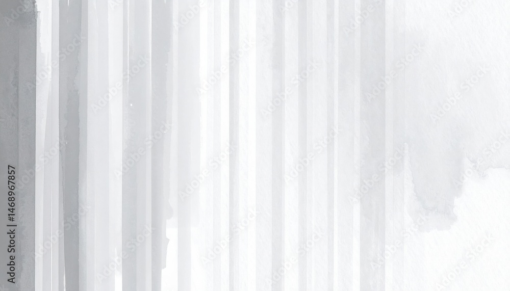 Obraz premium Elegant white drapery installation modern venue interior design minimalistic environment wide angle view aesthetic appeal