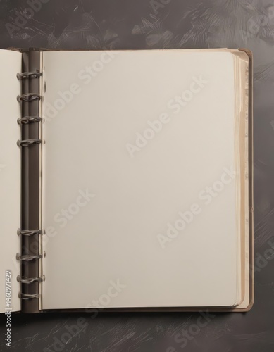 Wallpaper Mural Blank photo album pages open vertically, ready for memories , book mockup, photo, pages Torontodigital.ca