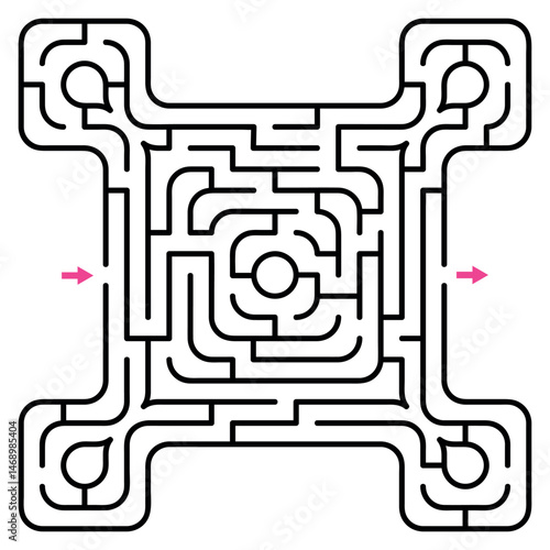 Основные RGB abstract maze labyrinth with entry and exit, vector labyrinth 326