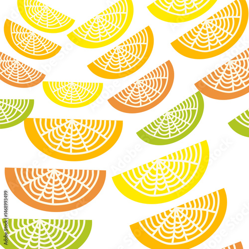 seamless pattern with orange slices, Orange Pattern, Orang Fruit Background 