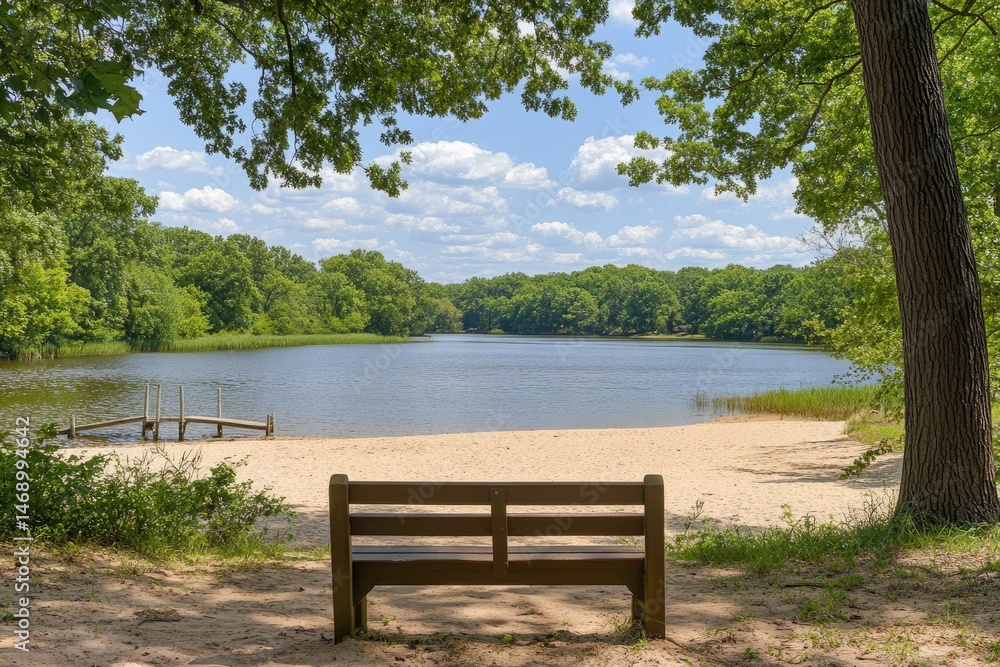 Tranquil lakeside scene Tranquil lakeside scene