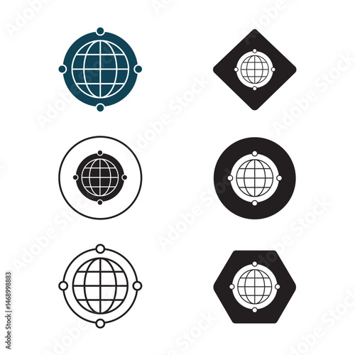 Network icon, Optimizing Network Performance and Security, Building Reliable and Scalable Network Infrastructure, Advanced Network Solutions, Secure and Scalable Networking, sheet, vector