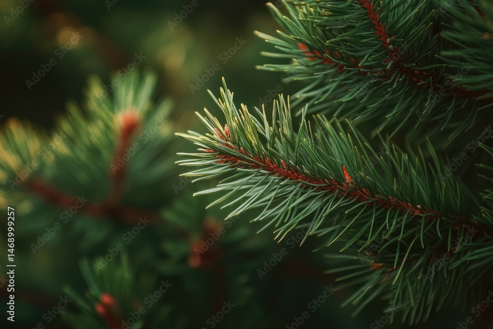 Close-up of pine tree needles. A vibrant display of green needles Close-up of pine tree needles. A vibrant display of green needles