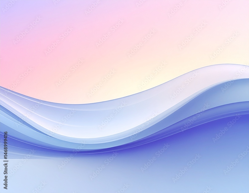 Fototapeta premium 流動的なガラスとピンク色の背景