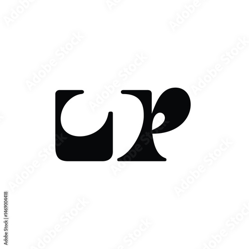 LP monogram logo design letter text name symbol monochrome logotype alphabet character simple logo