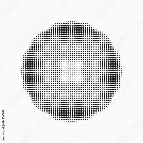 Elegant modern halftone vector illustration