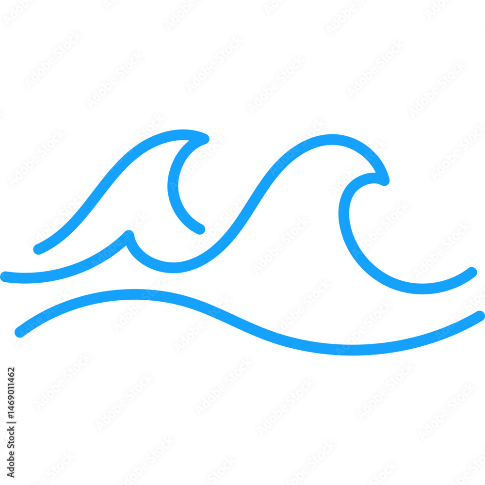 Obraz premium Simple Wave Line