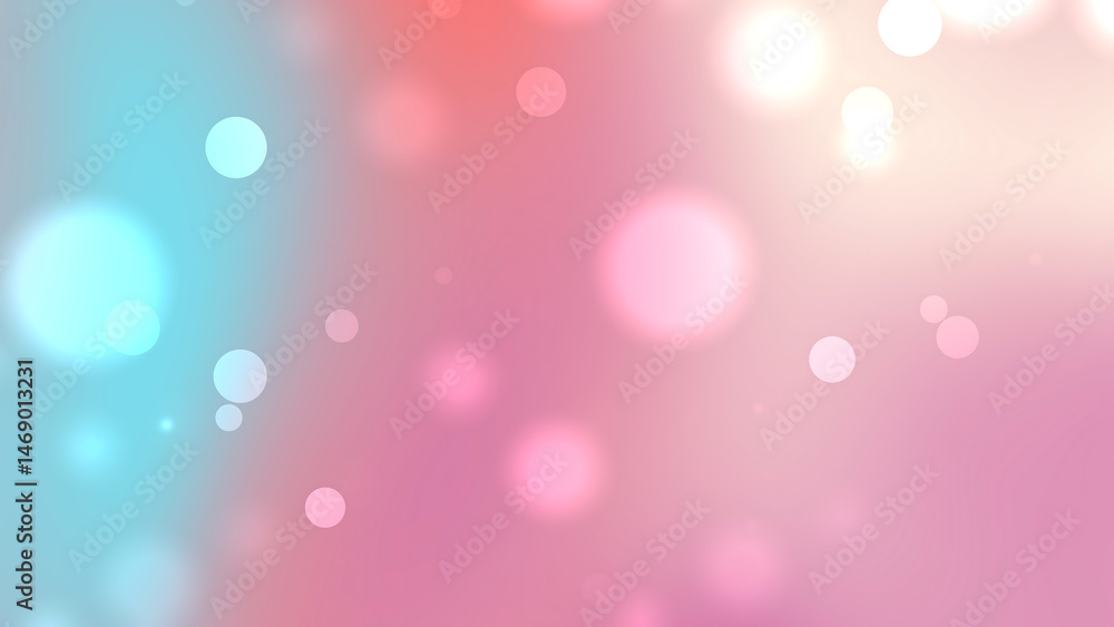 Pink and blue blurred background with white circles Pink and blue blurred background with white circles