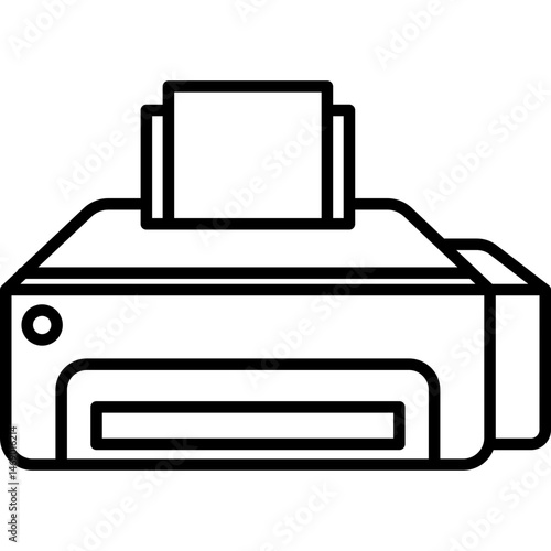 Printer Line Icon