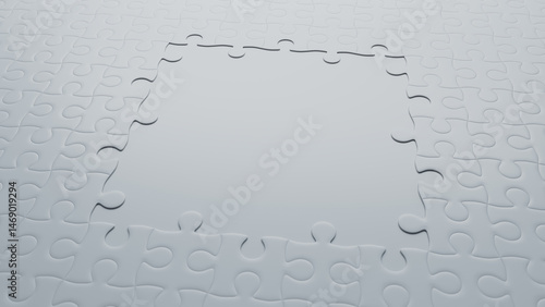 White Puzzle Mystery: The Missing Piece Reveals a Reflective Secret