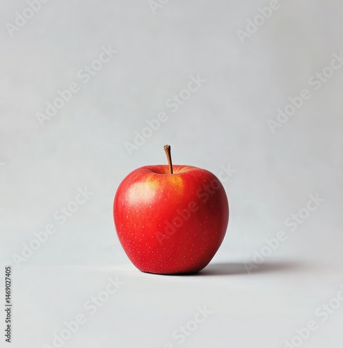  Fresh Red Apple on a White Background