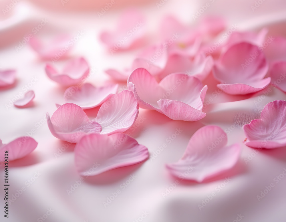Obraz premium close up of pink rose petals
