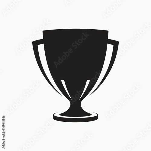 trophy black and white icon