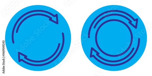 Simple vector icon circular arrow, circle arrow icon set. circular arrow icon, refresh, reload, rotation arrow icon symbol sign eps 10