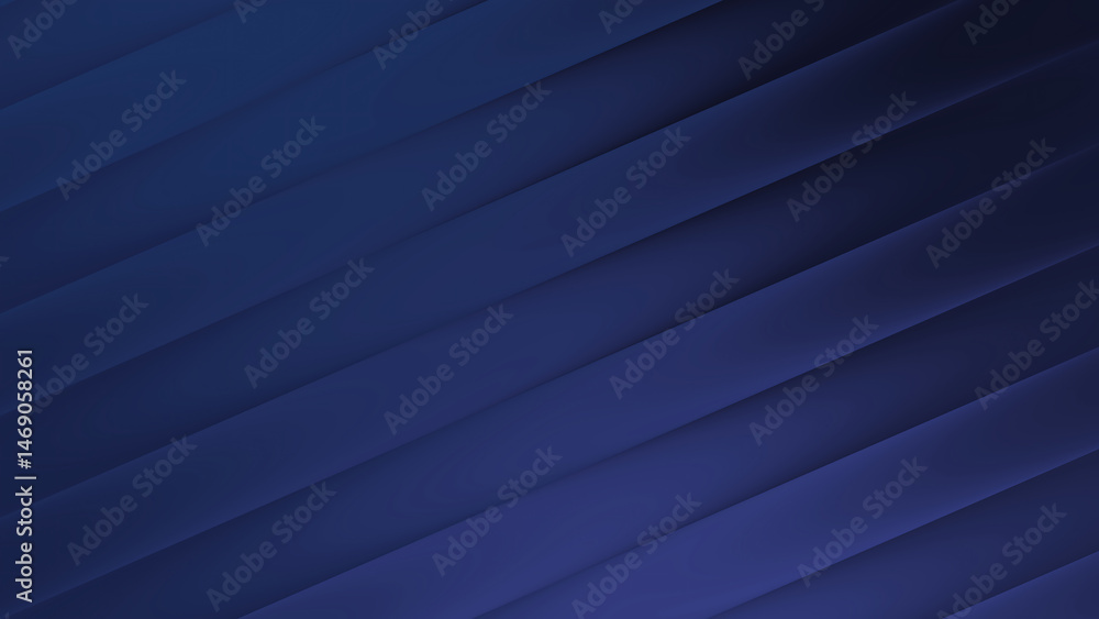 Obraz premium Navy Blue Gradient Background with Overlapping Diagonal Layer Design