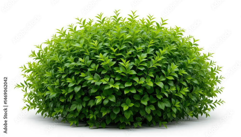 Fototapeta premium Isolated Garden Plant with Rounded Shape and Rich Foliage