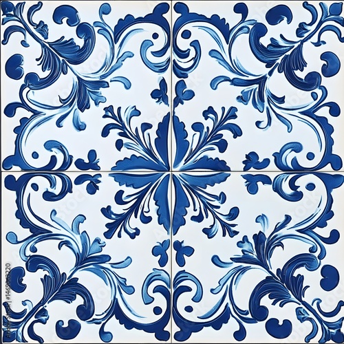 Decorative, intricate, patterned tile