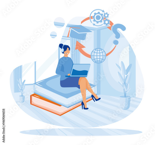 Online educational course or training in knowledge sharing courses and training activities.