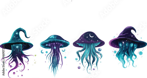 Halloween Vector Illustrations,Flat Design Icons, Spooky Scenes & Holiday Elements