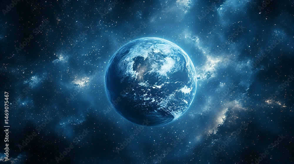 A cosmic view of Earth from outer space. A cosmic view of Earth from outer space.