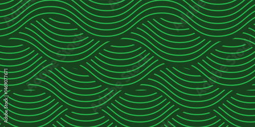 farm green banner, organic abstract background with fields. wavy green lines, natural organic products. ecology background. striped farmer green Pattern