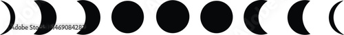 Geometric Black Moon Phases