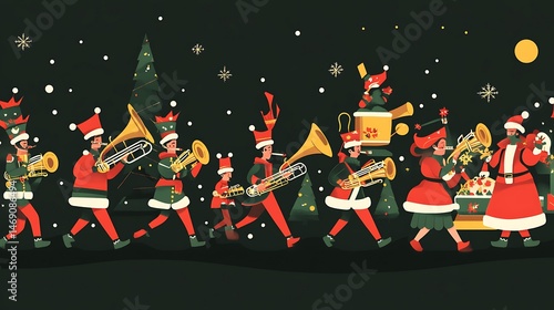 Christmas Brass Band Parade.