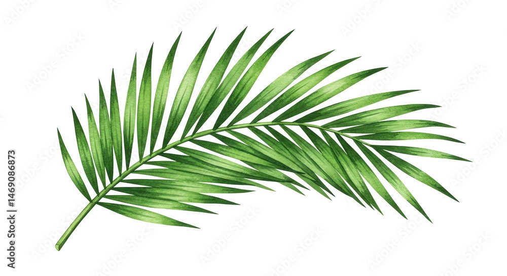 Tropical Green Palm Leaf Tropical Green Palm Leaf