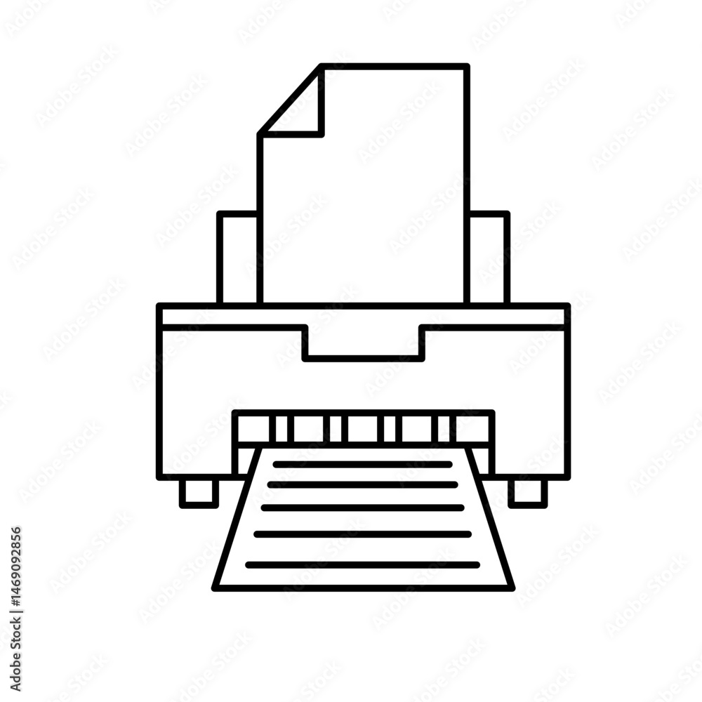 Printer Device Icon Outline Printer Device Icon Outline