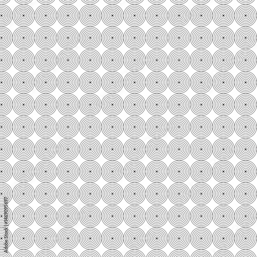 Abstract Seamless Pattern with Concentric Circles