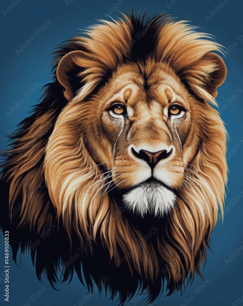 Fototapeta premium head of lion